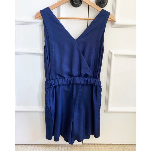 3.1 Phillip Lim Navy Silk Romper, size 0. - Picture 9 of 12
